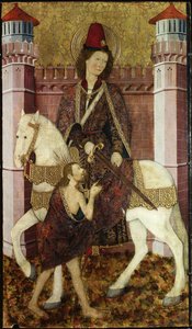 Saint Martin partageant son manteau - Master of Bonnat
